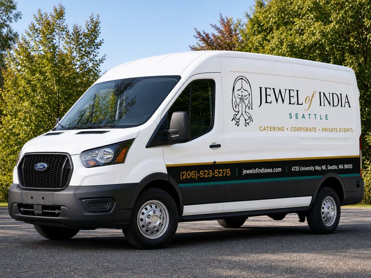 The Jewel of India catering delivery van